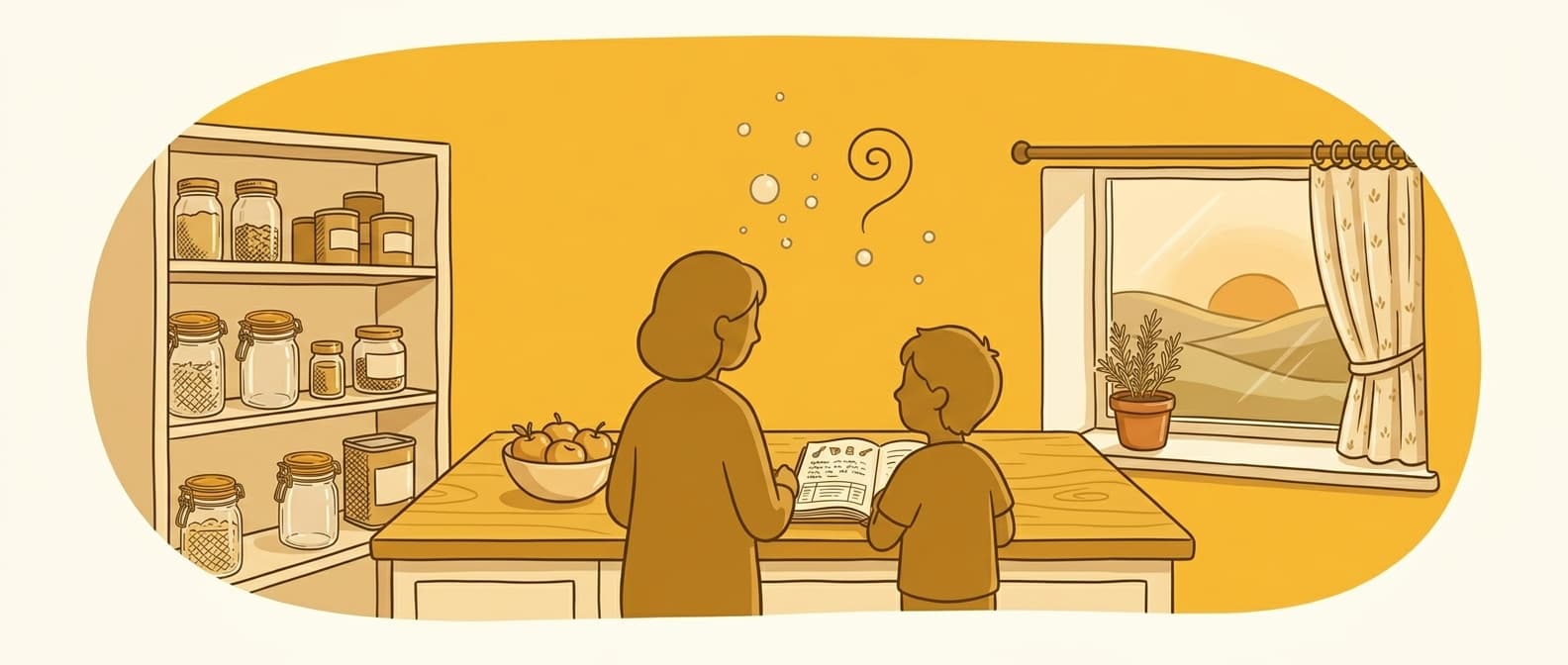 All ingredients for carbonara on a kitchen counter